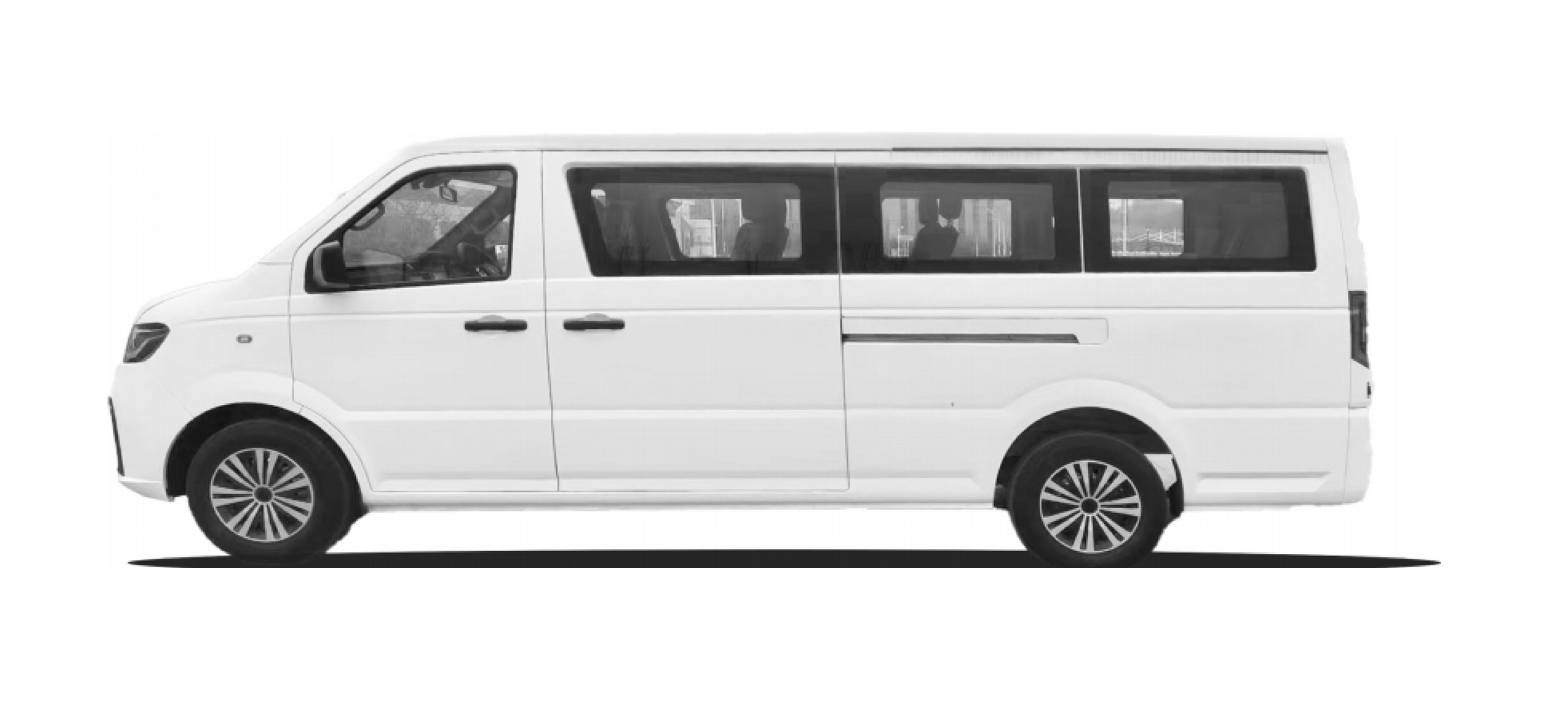 The KF5039EV drawn in full profile, nose to the left, three side windows